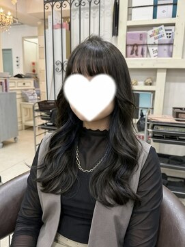 ヘアーアンドメイク シークタチカワ 立川店(Hair&Make Seek) 【古澤】暗めミントグレージュ イヤリングカラー レイヤー