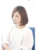 大人可愛い☆ボブナチュラルストレート