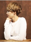 外国人風クラシックマニッシュショート