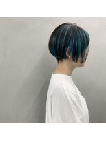 レップ(REP) 刈り上げショート × インナーターコイズ