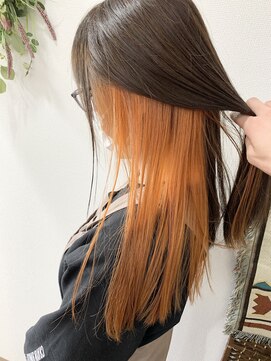 ヘア ライフ セリス(hair life Celis) アプリコットオレンジ