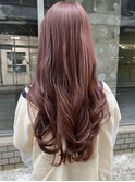 韓国風×透明感ピンク×ロングヘア