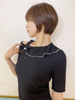 ロンド ストラーダ 心斎橋(Lond strada)&nbsp;ショート×ハイライト白髪ぼかし×シルキーベージュ[心斎橋]