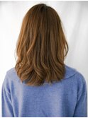 大人可愛いセミロングミディアム巻き髪20代30代40代東銀座