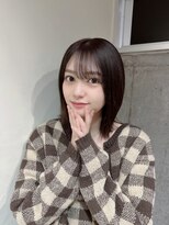 サロンドミルク 原宿(salon de MiLK)&nbsp;【salon de MiLK原宿】ツヤ感×ピンクブラウンボブ