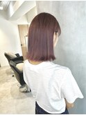 ◎髪質改善カラー グレージュ大人ボブ　切りっぱなしボブ恵比寿