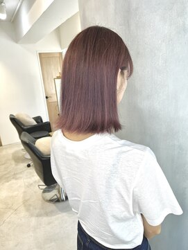 ヒビト 恵比寿 渋谷(HIBITO.) ◎髪質改善カラー グレージュ大人ボブ　切りっぱなしボブ恵比寿