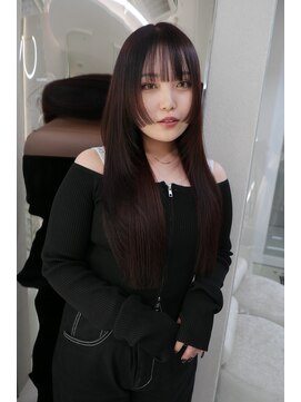 ガガ 心斎橋(GAGA) レッド レイヤーカット