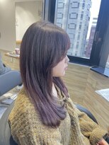 リーオオサカ(Lee Osaka) 【Lee大阪店】セミロングレイヤー×ラベンダー/新出