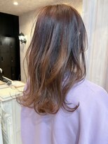 キャアリー(Caary) 福山韓国風3Dカラーローライトチョコレートブラウン巻き髪20代春