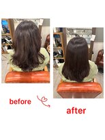 グリーンルーム(GREEN ROOM)&nbsp;【人気No.1】髪修復！ハリコシ艶カラー＆カットコース