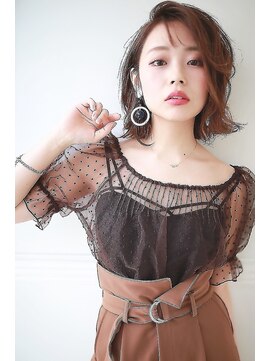 ラフィスヘアー プアナ 小田原店(La fith hair puana) 【La fith】 トレンド☆モード切りっぱなしボブ