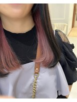 ネオリーブギンザ 銀座店(Neolive GINZA)&nbsp;セミロング　インナーカラー　【銀座】福田