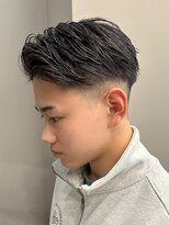 エルマーク 梅田(L-MARK)&nbsp;スキンフェードクロップ短髪バーバーアップバングツーブロック