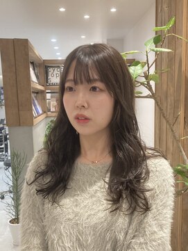 シアン 矢場町店(CYAN.) ウェーブパーマ×透明感グレージュカラー