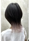 ウルフカット×インナーカラー