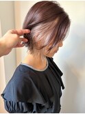 【宮本】ケアブリーチインナーカラーベージュココアブラウン