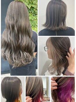 エメ ヘアー(aimer hair)の写真/【晃望台/TSUTAYA隣】なりたい色に...トレンドのデザインカラーでワンランク上のおしゃれなカラーに！