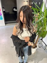 キング(K!ng)&nbsp;縮毛矯正髪質改善ハイライトレイヤーカット枚方美容室エクステ