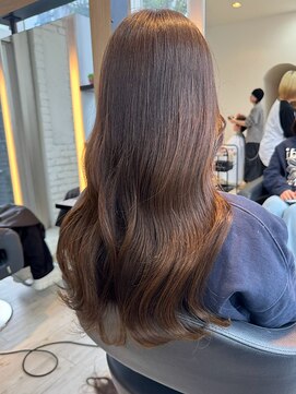 ダブル(W) 透明感ミルクティーブラウンアッシュ