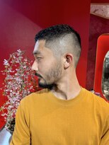 メリケンバーバーショップ トーキョー(MERICAN BARBERSHOP TYO)&nbsp;メンズカットツーブロッククロップスタイルフェード261シマズ