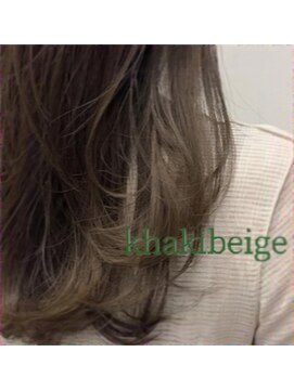 カグヤヒメ(kaguyahime) ミディアム×カーキベージュ