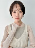 柏ショートショートボブショートカットくびれ丸みボブハイライト