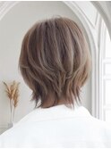 大人ショート×くすみアッシュベージュ
