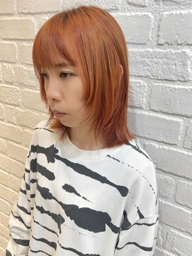 デイジー インデックスヘア 大島店(DAISY index hair) ★くびれヘアアプリコットオレンジ夏ハイライトカラー