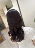 暗髪ピンクブラウン