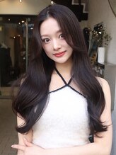ヘアプレイスソル (HAIR PLACE SoL) 韓国レイヤー/顔周りカット/ダークショコラ