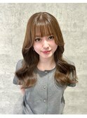 似合わせお顔まわりカット&大人気ヘーゼルベージュ♪