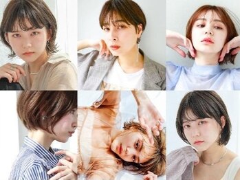 ラノバイヘアー 京都(Lano by HAIR)の写真/四条烏丸駅2分【前髪カタログ/ハンサムショート】小顔Styleの秘訣は細部まで計算◇似合わせCUT￥5500～