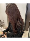 ブリーチなしダブルカラーで透明感のあるカラーに！