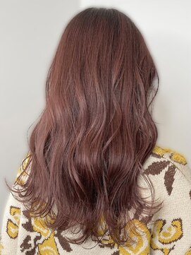 アース 天満橋店(HAIR & MAKE EARTH) 冬の艶髪◎髪質改善×暖色ワインレッドブリーチなしダブル