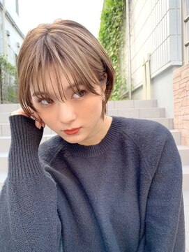 髪質改善/大人ガーリー/似合わせカット/ショートボブ前髪/仙台