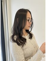 ヘアースタジオ ゼン カロン(Hair studio Zen kalon)&nbsp;カーテンバング/ワンホンレイヤー/ダークブラウン20代30代40代