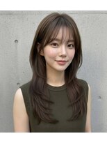ノラ ヘアーサロン(NORA HAIR SALON)&nbsp;ナチュラル小顔前髪あり後れ毛サイドバング結べるボブくびれヘア