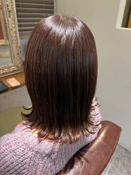 ムーン(moon) ピンクベージュ/アンブレラカラー/クールショート/前髪/武蔵小杉