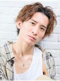 men's/ツイストスパイラル/リバースセンターパート/メンズ