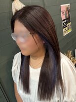 マーシュ(marshu) インナーカラー×ブルーラベンダー