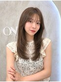 ヘーゼルベージュブリーチなしダブルカラー