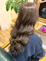 リッチ 横須賀中央店(Rich) 韓国ヘア ヨシンモリ 巻き髪ロング オリーブグレージュ 髪質改善