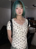 ヨハク 大阪梅田中崎町(yohaku) 【MIHO】ボブ×チョコミント