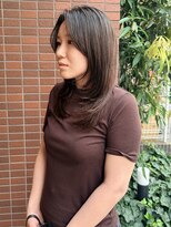 ヒントステーション(HINTSTATION) 〈浅草美容室〉ミディアムロングレイヤーストレートスタイル