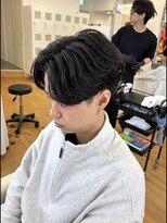 become men's hair 名駅EAST【10月3日 NEW OPEN(予定)】&nbsp;フェザーパーマ/センターパート/名古屋/名駅/フェザーショート