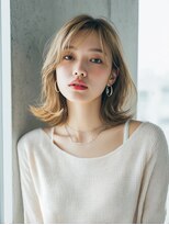 ロッソ 大橋店(Rosso) ベージュブラウンの軽やかミディ【大橋】