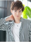 メンズスタイル×ヘーゼルベージュ
