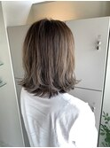 【EIGHT 豊崎】お客様スタイル_外ハネボブ グレージュ