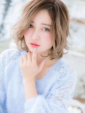 モッズヘア 越谷(mod's hair) ■アシンメトリールーズなくせ毛風ボブ103-4★越谷10代20代30代